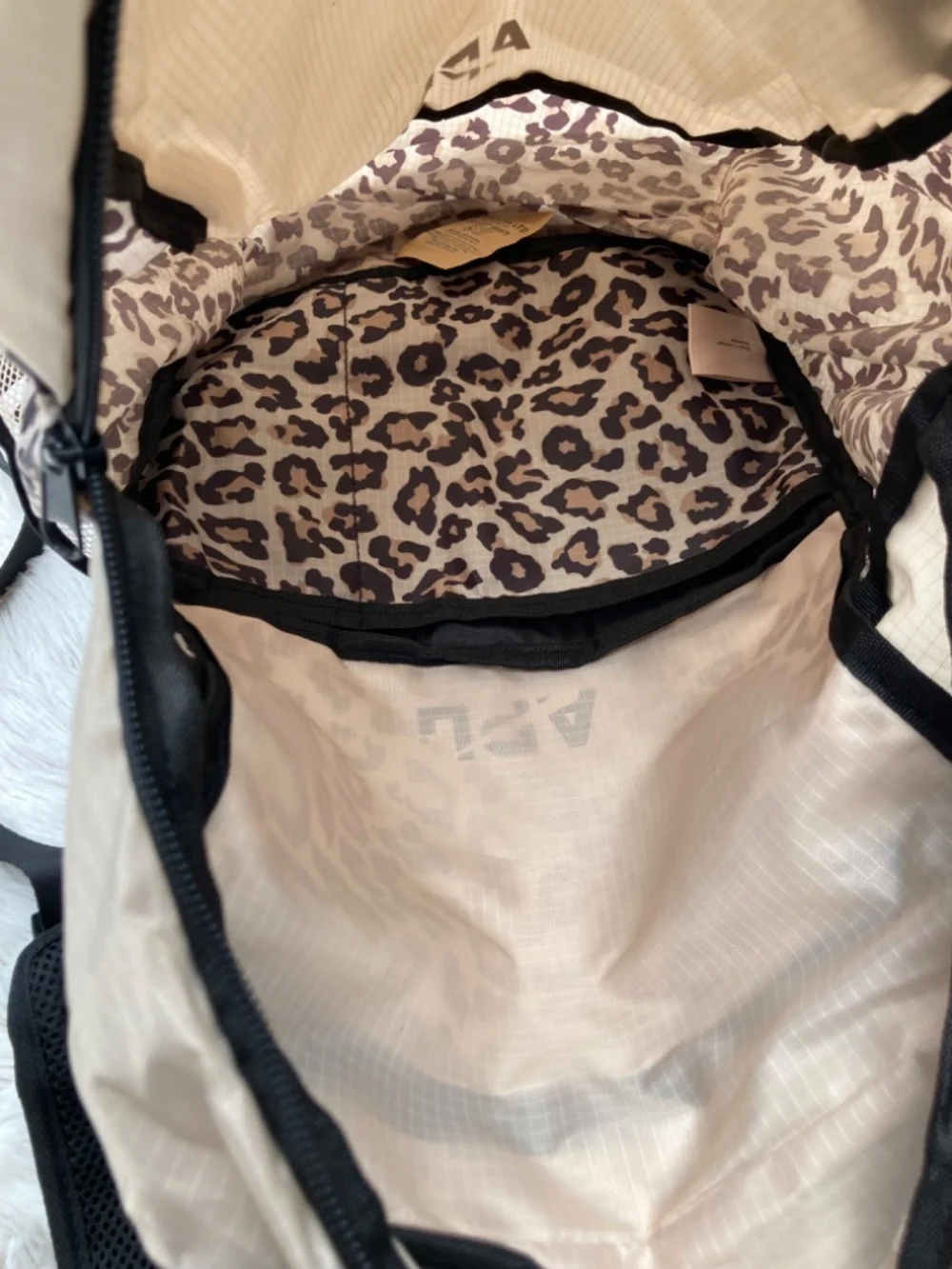 NWT APL Athletic Propulsion Labs All Purpose Packable Cheetah Print Backpack
